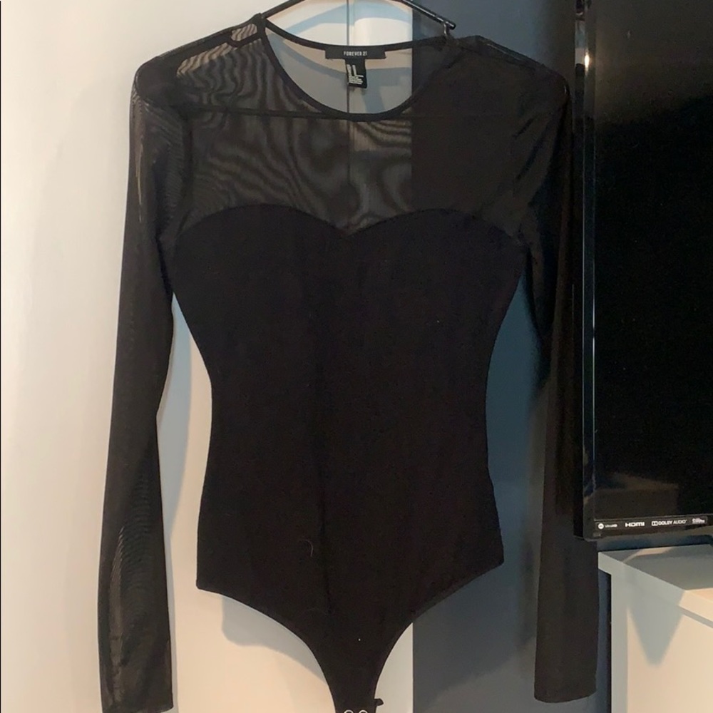 Black Long Sleeve Bodysuit